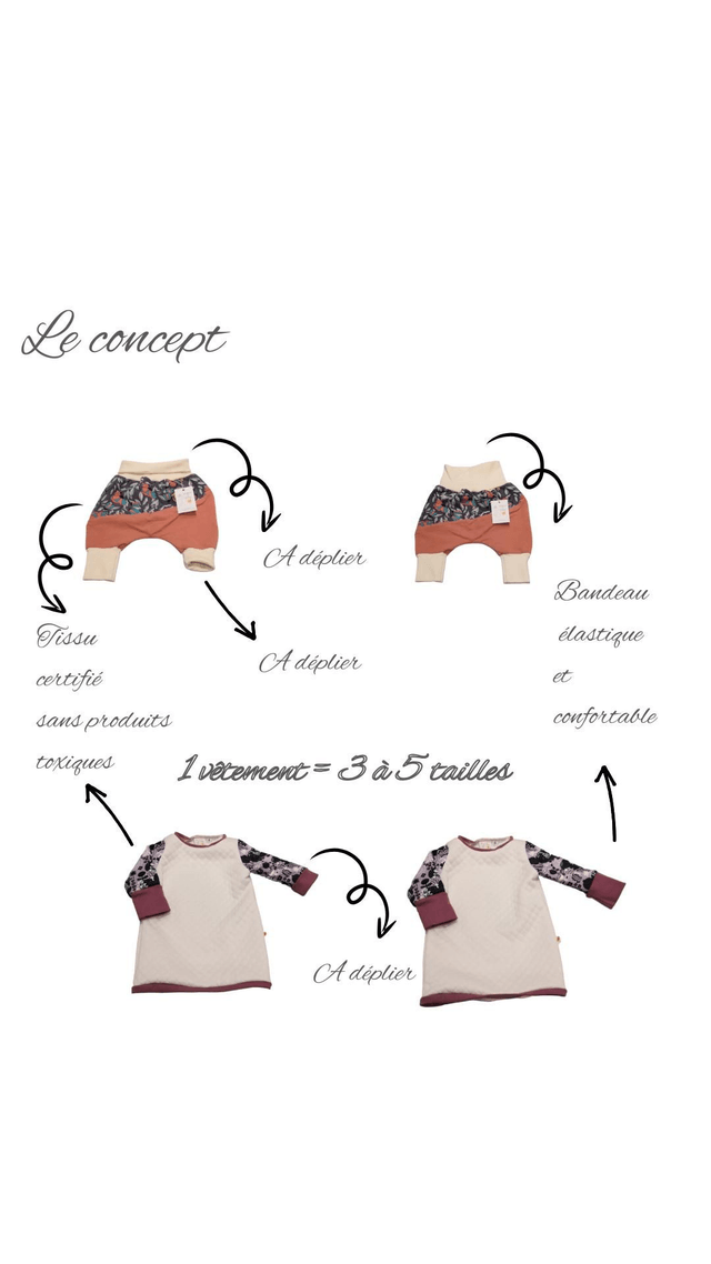 Sweat évolutif printemps/automne sur mesure